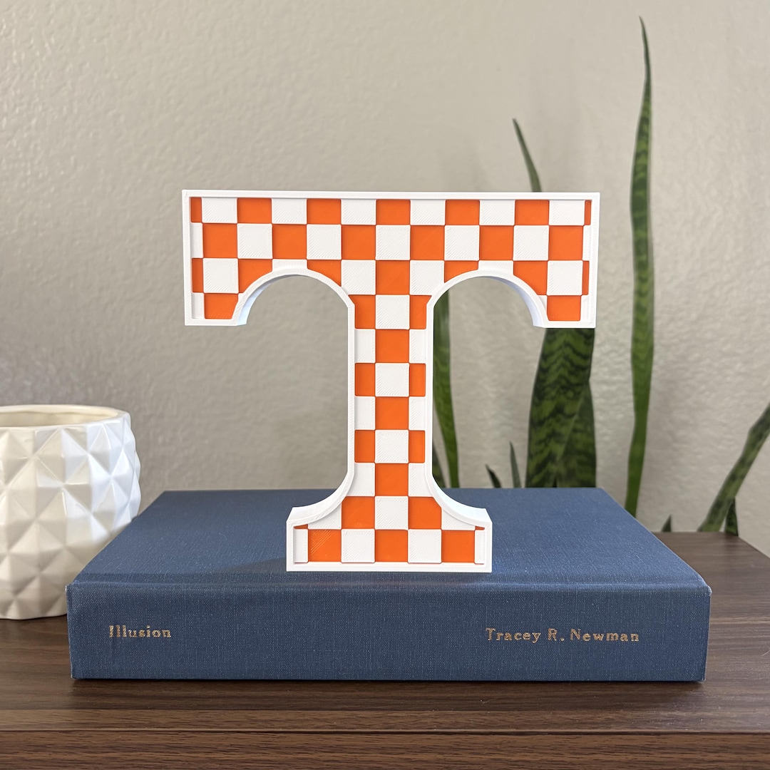 University of Tennessee Logo Block Letter Shelf Decor | 3D Printed - Etsy