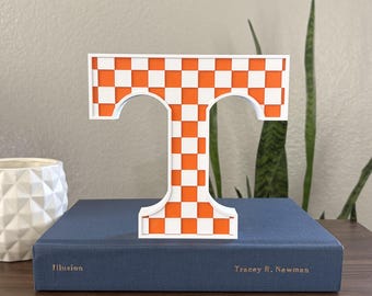 University of Tennessee Logo Block Letter Shelf Decor | 3D Printed