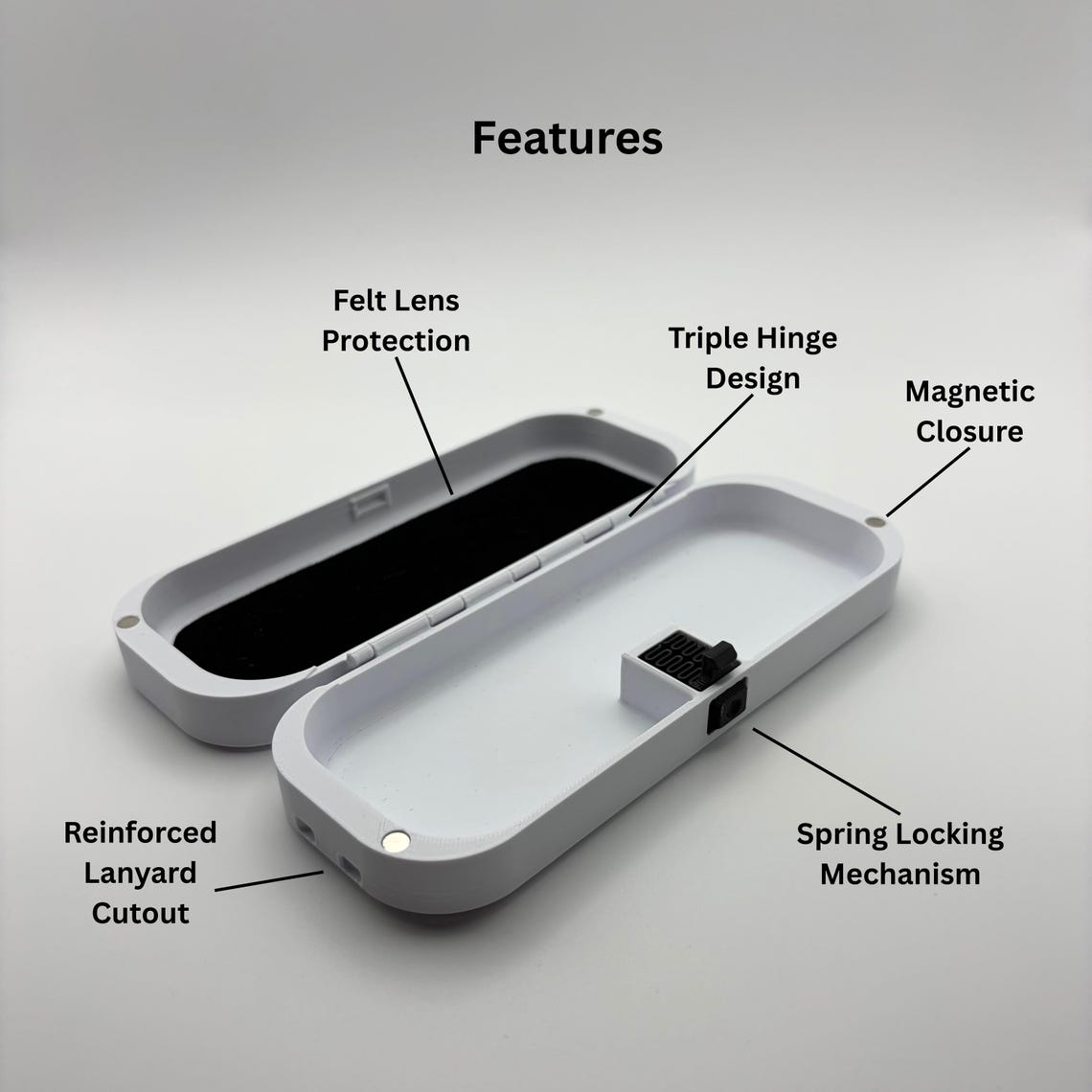 Optixplex Case Lock Travel Magnetic Locking Sunglasses Case | Optilock Pro | Overengineered ...