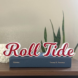 Alabama rolgetijde blokletter plank decor | Universiteit van Alabama | 3D-geprint | Officieel gelicentieerd
