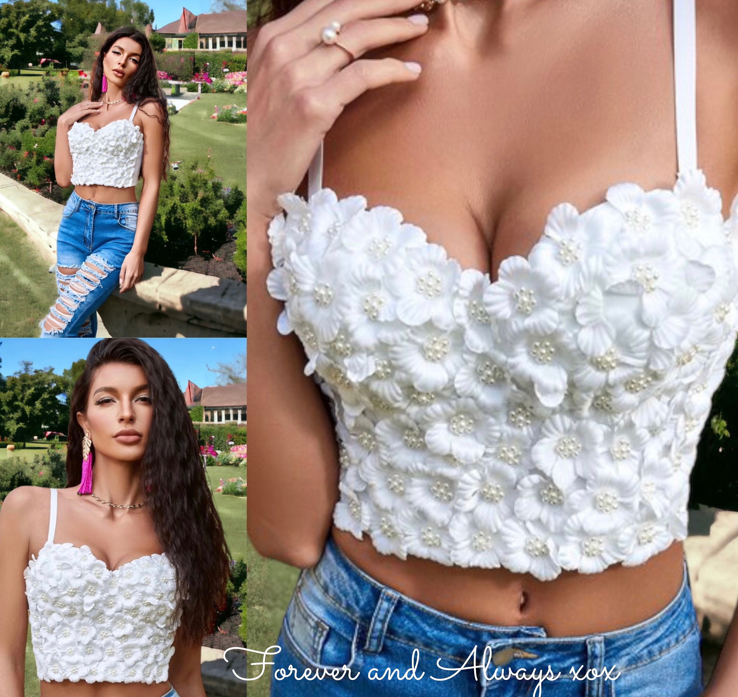 White Pearl Bustier 