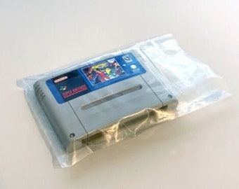 Super Nintendo SNES Cartridge bags - Same size and weight as original | Replacement for SNES games bag - Same size as original