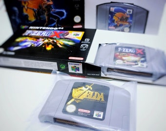 Bolsas para cartuchos de Nintendo 64: mismo tamaño y peso que las originales | Reemplazo para bolsas de juegos de N64: mismo tamaño que las originales