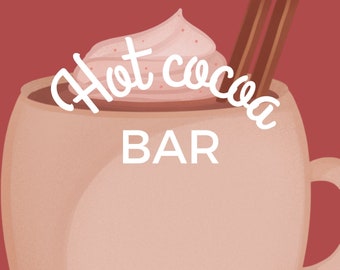 Hot cocoa bar poster