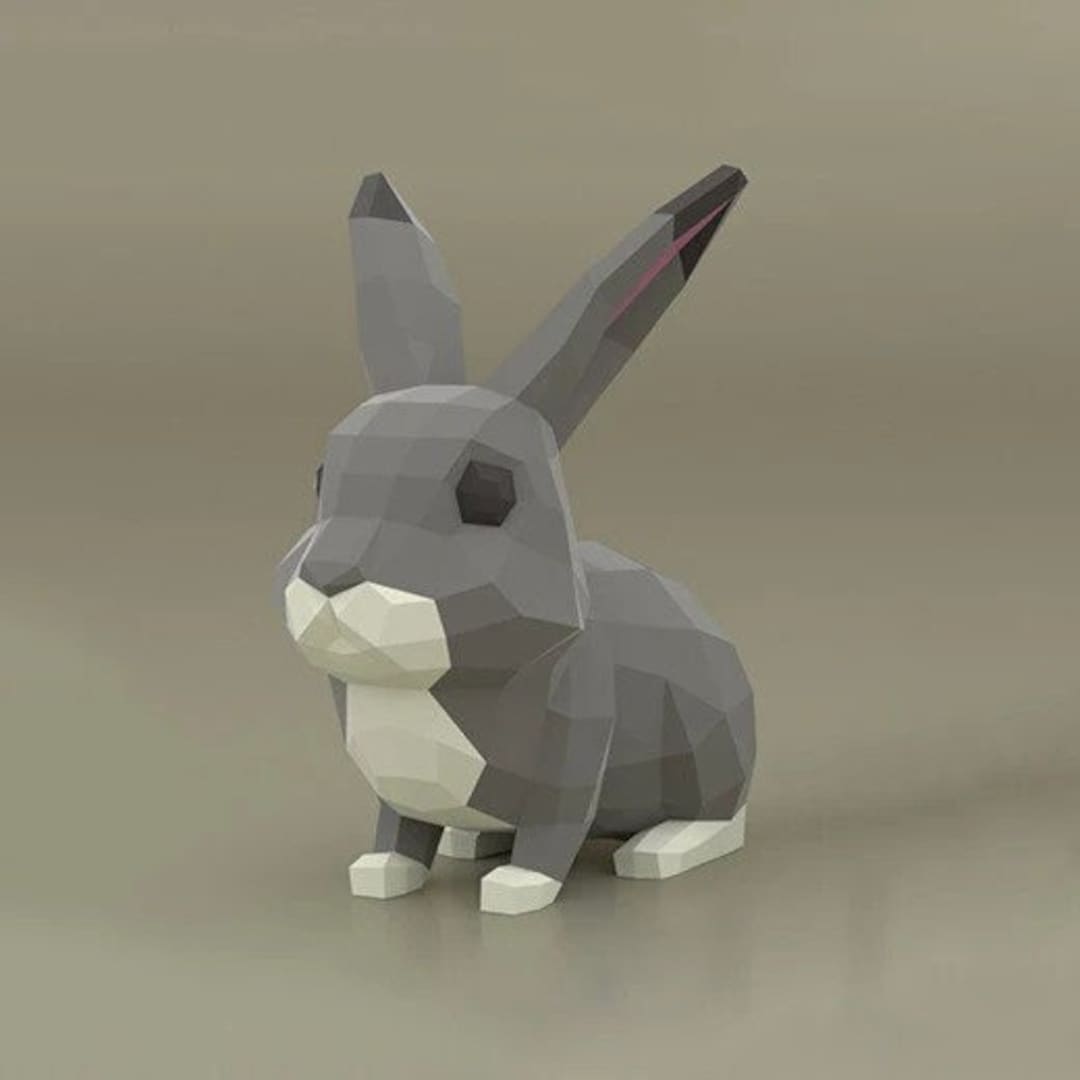 diy-3d-paper-rabbit-template-cute-and-easy-design-do-it-etsy