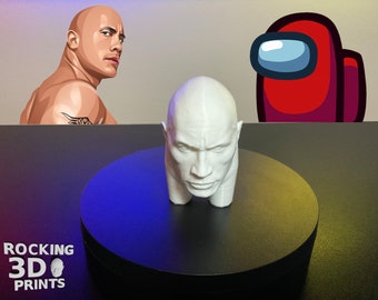 Among Rocks 3D Printed Figure Statue, Among US, Detailed, Video Game, SUS, Paintable, Suspicious, Prank Gifts, Desk Companion, Custom Colors