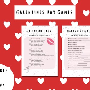 Galentines Day- Kartenspiele, bearbeitbar, Valentinstag