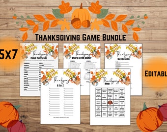 Thanksgiving Game Bundle,