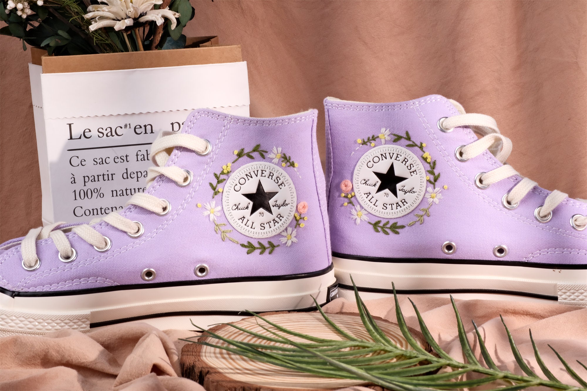 Purple Converse - Etsy Purple Converse - Etsy