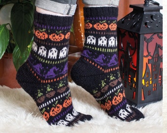 Spooky Season Socks PDF Knitting Pattern