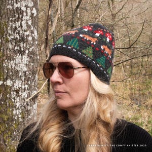 Fox in the Forest Hat PDF Knitting Pattern