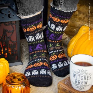 Spooky Season Socks PDF Knitting Pattern