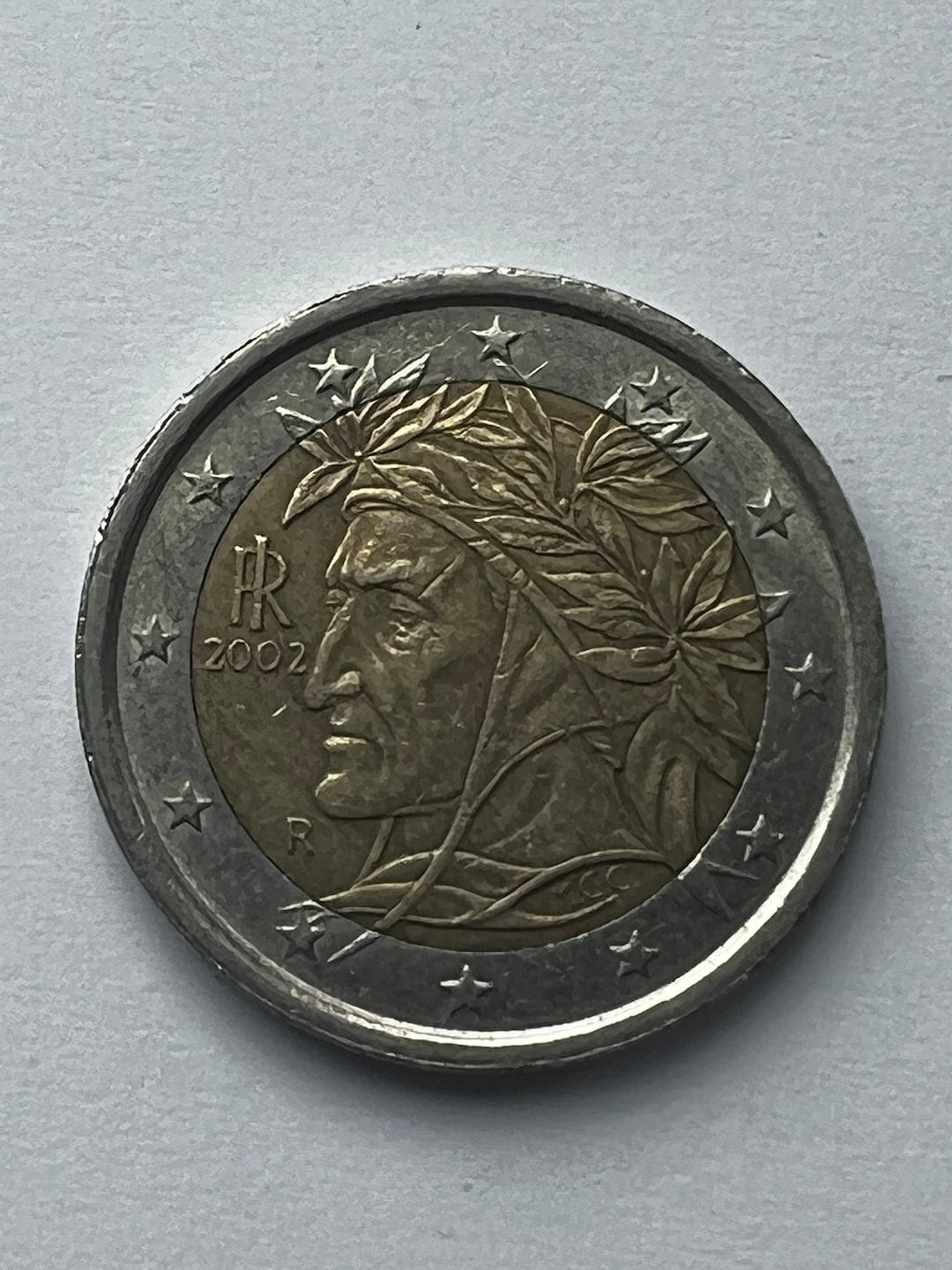 piece 2 euros 2002 dante alighieri