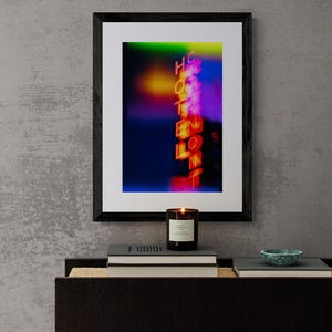Rainbow Neon Hotel Clermont Atlanta Art Print | Unique and Colorful Atlanta Photography