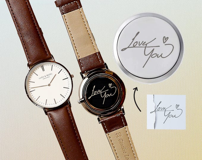 Handwriting Gifts for Groom Wedding Watch for Groom Engraved Watch for Men Wedding Gift for Groom Custom Gift for Husband Engagement Gift