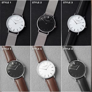 a series of photos showing different types of watches