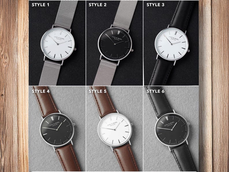 a series of photos showing different types of watches
