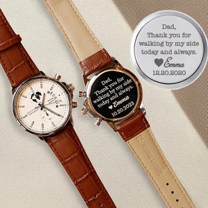 Personalized Watch Engraved Mens Watch Gift for Dad Gift for Him Mens Gift for Boyfriend Anniversary Gift Groomsmen Watch Husband Gift