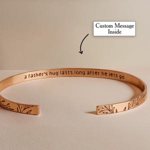 Memorial Bracelet Dad Loss of Father Gift Bracelet Sympathy Gifts for Loss of Father, In Memory of Mourning Bracelet Grief Bracelet Daughter