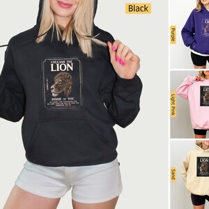 Christian Hoodie, Be Strong and Courageous, Lion Inside Of Those Lungs, Joshua 1:9, Christian Sweatshirt, Christian Shirts, Jesus Shirt