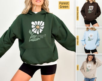 Christian Hoodie, Psalm 139 Boho Daisy Flower, Christian Sweatshirt, Christian Shirts, Christian Gifts, Jesus Shirt, Bible Verse Shirt