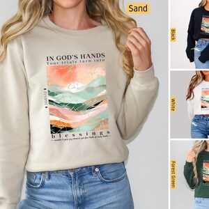 Christian Sweatshirt, Blessings Masterpiece shirt, James 1:2-4, Christian Shirts, Jesus Shirt, Bible Verse Shirt, Faith Shirt Church Gifts