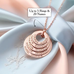 Mother Necklace With Kids Names Necklace Mom Necklace With Kids Names Family Necklace Childrens Name Necklace Custom Mother Jewelry for Mom