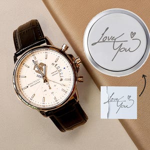 Handschrift Geschenke für Bräutigam Hochzeit Uhr für Bräutigam Uhr für Männer Hochzeitsgeschenk für Bräutigam Benutzerdefinierte Geschenk für Ehemann Verlobungsgeschenk