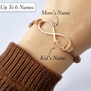 New Mom Bracelet, Mother Daughter Bracelet, Mom Jewelry, First Time Mom Gift, Mom Bracelet With Kids Names New Mom Gift Custom Name Bracelet