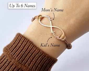 New Mom Bracelet, Mother Daughter Bracelet, Mom Jewelry, First Time Mom Gift, Mom Bracelet With Kids Names New Mom Gift Custom Name Bracelet