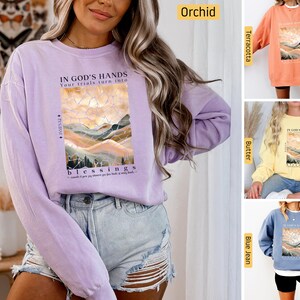 Comfort Colors -  Christian Sweatshirt, Blessings Masterpiece shirt, James 1:2-4, Christian Shirts, Jesus Shirt, Bible Verse Shirt Gifts