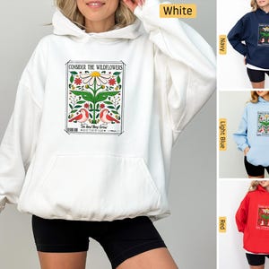 Christian Hoodie, Consider how the Wildflowers Grow, Matthew 6:28 Lilies, Christian Sweatshirt, Christian Shirts, Jesus Shirt, Bible Verse