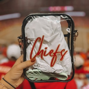 Bolso/cartera transparente aprobado por la NFL/MLB: ¡elige tu equipo!