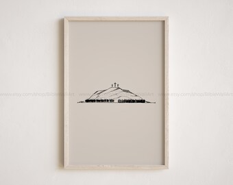 Crucifixion of Jesus on the Cross – Calvary Golgotha Passion of Christ Print Bible Wall Art Poster Christian Easter Faith-Based Home Decor