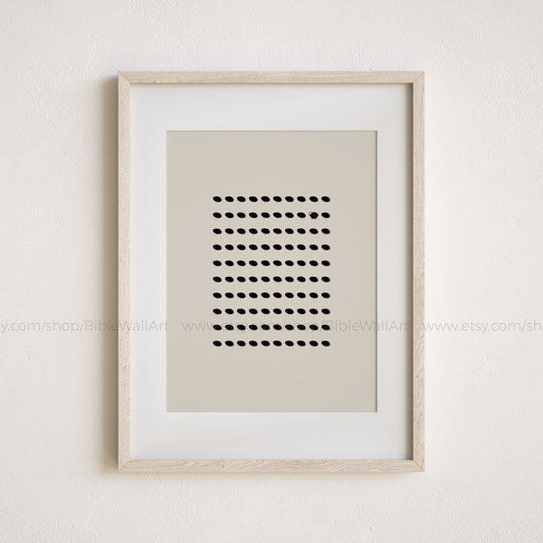 The Parable of the Lost Sheep - Jesus Leaves the Ninety-Nine, Minimalist Abstract Christian Wall Decor, Minimalist Religious Art, Luke 15:4