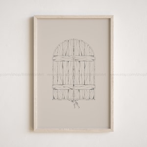 Samson - strongest man in the Bible Illustration, Original Christian Artwork, Minimalist Abstract Christian Wall Art