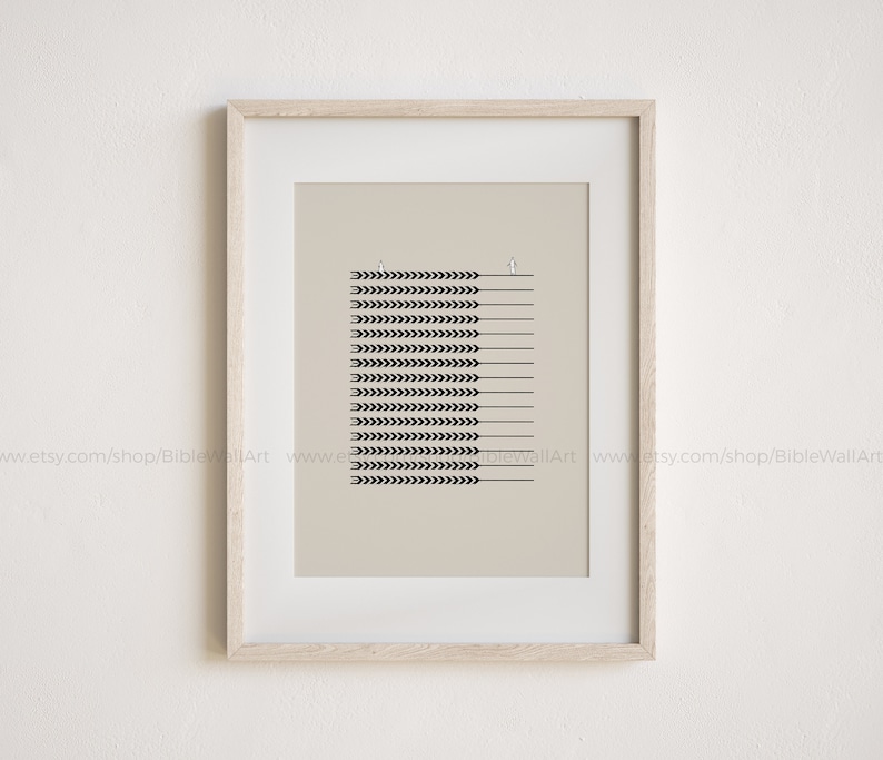 May include: A framed print with a minimalist design featuring a series of black wheat stalks on a beige background.