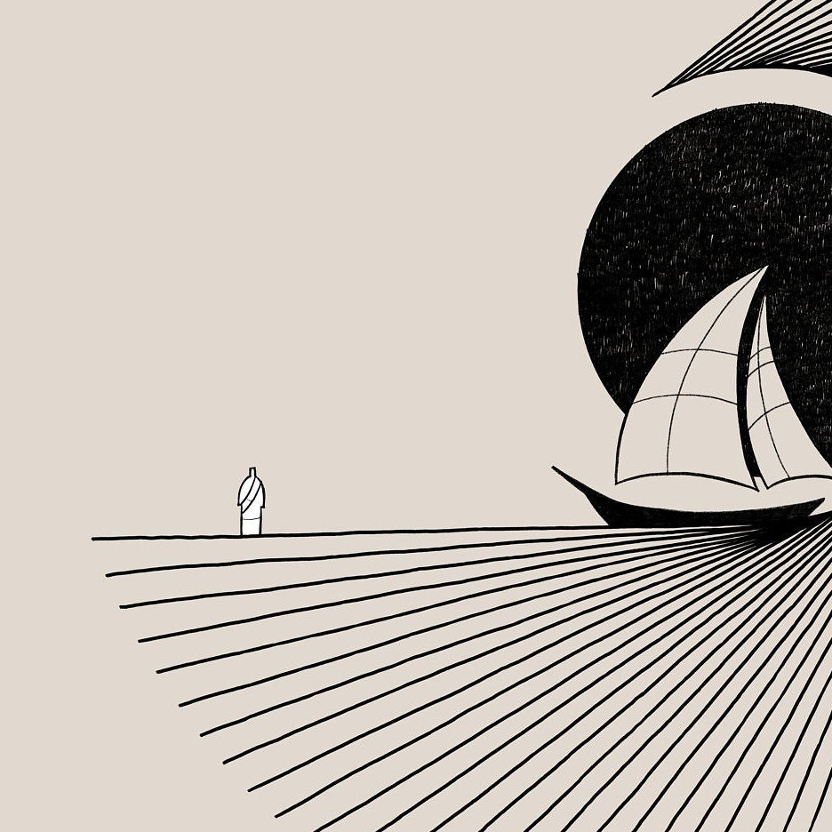 Jesus Walking on Water Abstract Christian Printable Art - Etsy