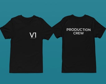 Production Crew V1, Stage Crew Shirts, Production Crew T Shirts