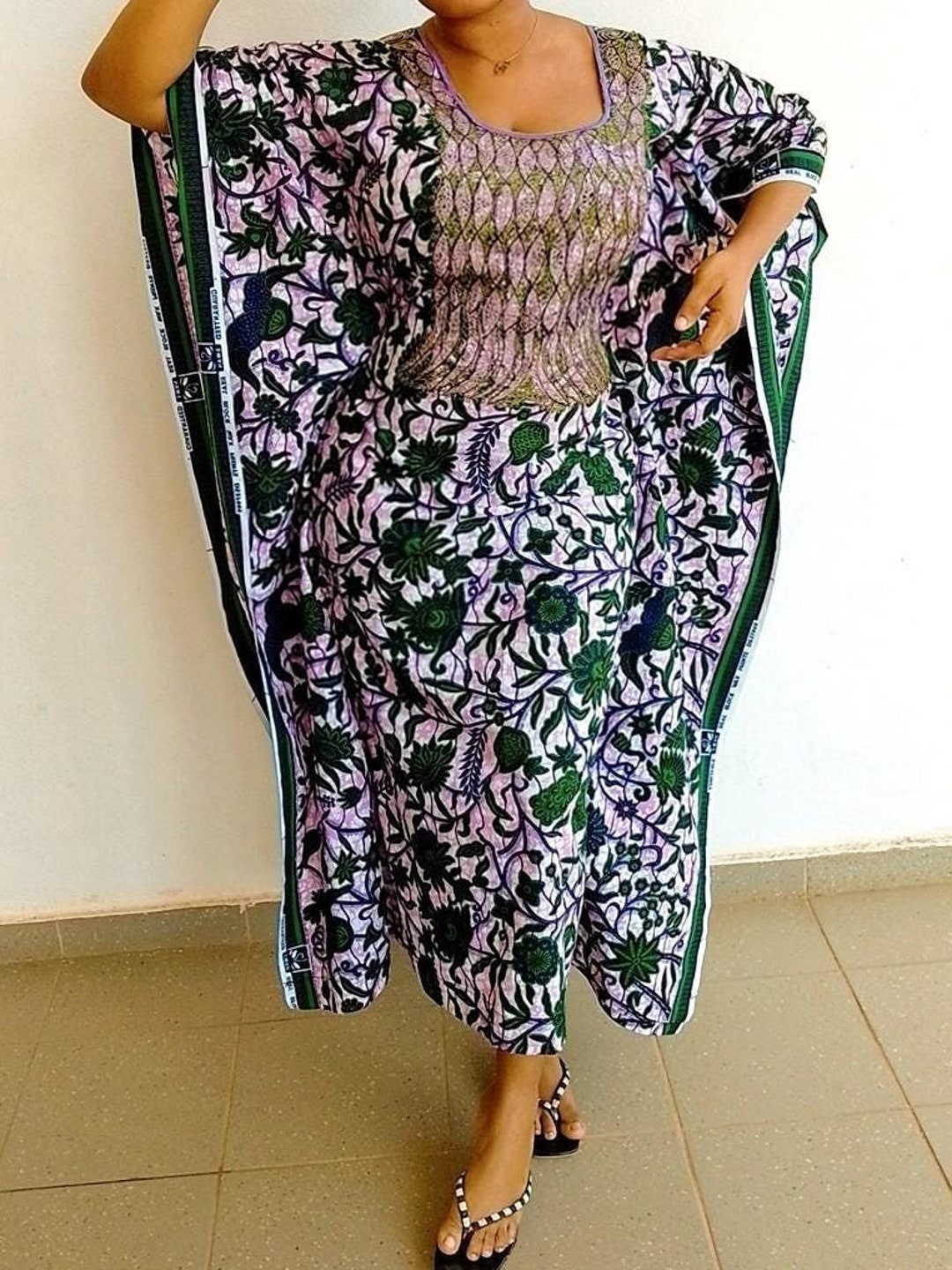 Wax Embroidered Boubou, Going Out Dress, Summer Dress - Etsy