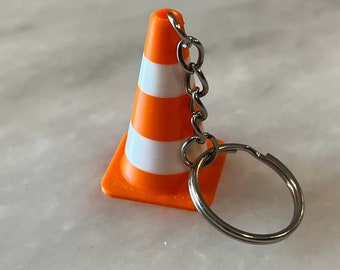 Mini traffic cone keychain