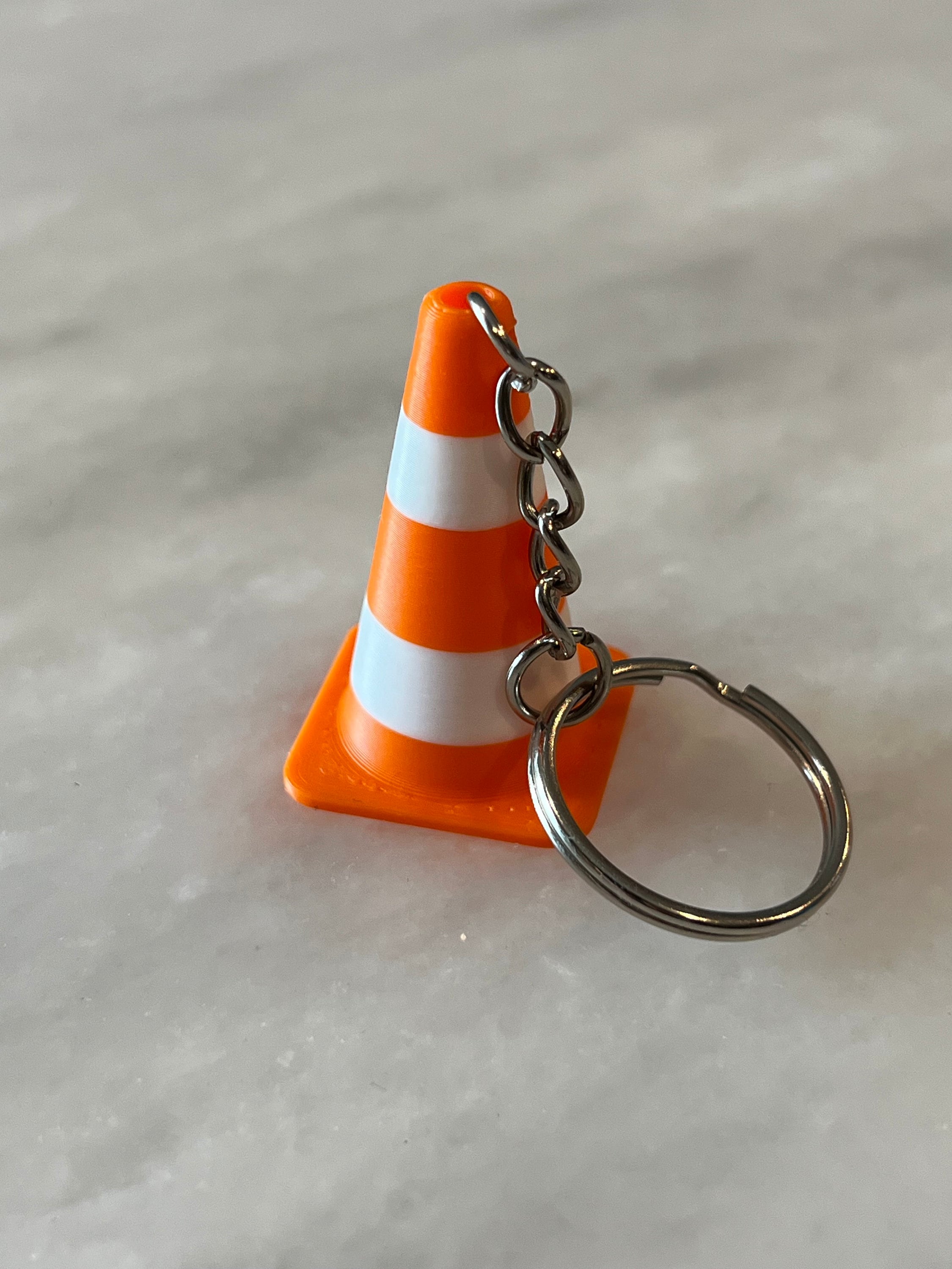 Mini traffic cone keychain
