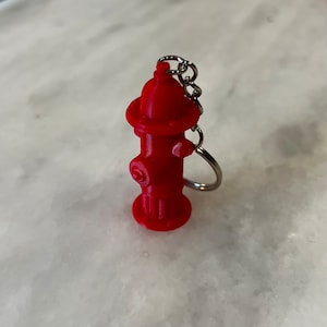 Mini fire hydrant keychain