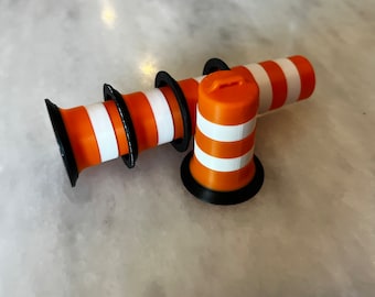3 pack - Stackable miniature construction barrels