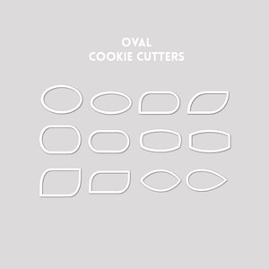 Oval Shape Cookie Cutters