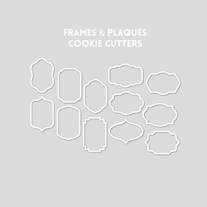 Frame and Plaque Cookie Cutters