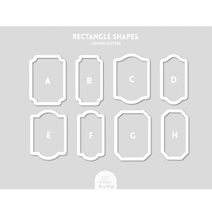 Rectangle Shapes Cookie Cutters
