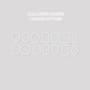 Cortadores de galletas con forma de vieira