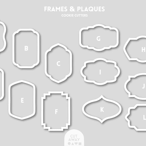 Frame and Plaque Cookie Cutters