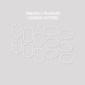 Frame and Plaque Cookie Cutters
